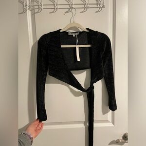 My Mum Made It Cropped top | Black